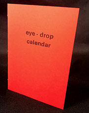 eye-drop calendar book