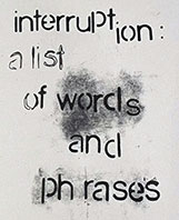 interruption